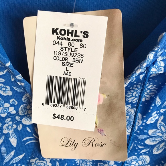 Lily Rose Blue Tassel Dress, NWT, Size L - Picture 6 of 16